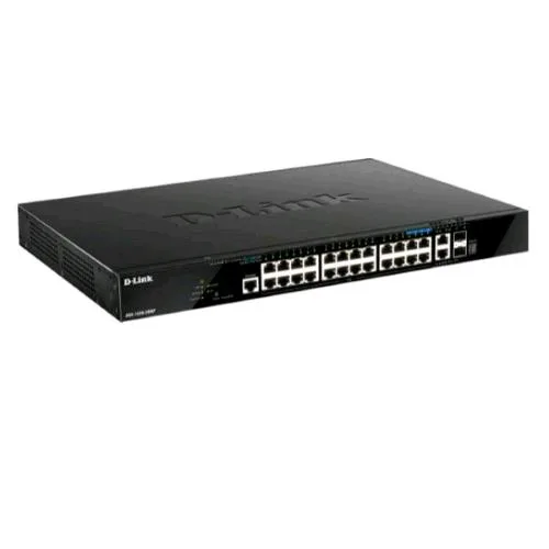 D-Link DGS-1520-28MP SWITCH GIGABIT GESTITO L3 SMARTPRO 20 x 10/100/1000 (PoE+) + 4 x 2.5G (PoE+) + 2 x 10 Gigabit Ethernet + 2 x 10 Gigabit SFP+ PoE+ 370 W