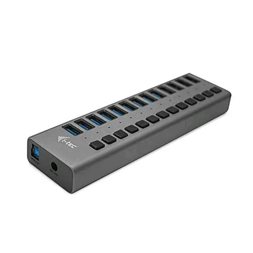 I-TEC U3CHARGEHUB13 Caricabatterie per Dispositivi Mobili 13 USB Interno Grigio