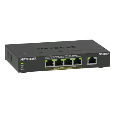 Netgear GS305P-300EUS Switch Non Gestito 5 Porte Gigabit POE+ 63 W