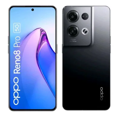 OPPO Reno 8 Pro 5G Dual SIM 6.7" Octa Core 256GB RAM 8GB 5G Tim Glazed Black
