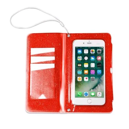Celly Splashwallet Custodia Impermeabile per Smartphone 6.2" Colore Arancione