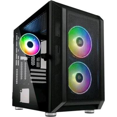 Kolink Citadel Mesh Case RGB Micro-ATX per PC-Gaming con Pannello Laterale in Vetro Temperato