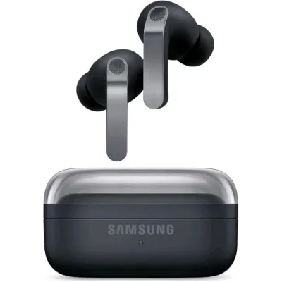 Samsung R640 Galaxy BUDS4 Pro Auricolari Bluetooth 6.1 TWS Corpo in Metallo Altoparlante a 2 Vie e Doppio Amplificatore Audio 360 Gradi ANC Comandi Vocali Nero