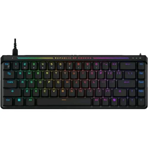 ASUS M605 Rog Falchion Ace HFX RGB Tastiera Gaming Meccanica Cablata Switch Magnetici Rog HFX Frequenza di Polling 8.000Hz Doppia Porta USB-C Tre Inclinazioni Layout Italiano Nero