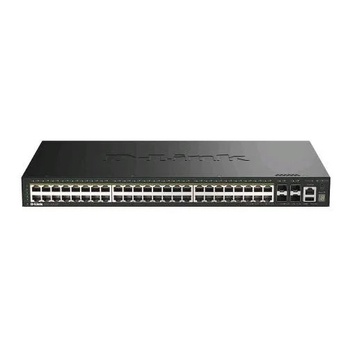 D-Link DGS-1530-52P Switch Gestito - 48 x 10/100/1000 (1 POE+) POE+ (370 W) + 4 x 10 Gigabit SFP+ Montabile su Rack