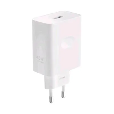 OPPO Supervooc Travel Charger Caricabatterie da Rete 45 W USB-A Compatibile con la Ricarica Supervooc 45W, 33W, 18W, 10W Bianco