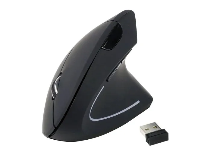 Equip 245110 Mouse Verticale Wireless Ottico 1.600 DPI Ergonomico Colore Nero