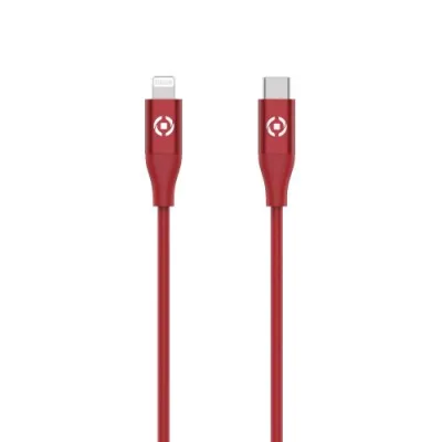 Celly Cavo da USB-C a Lightning Power Delivery 60 W 1.5 m Red