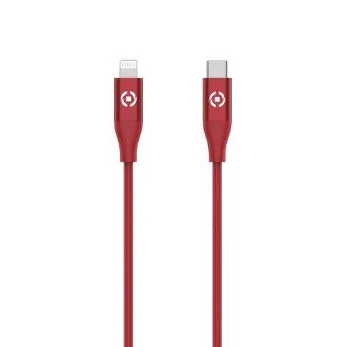 Celly Cavo da USB-C a Lightning Power Delivery 60 W 1.5 m Red