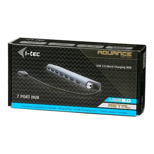 I-TEC U3HUB778 Hub 7XUSB-A 3.1 5000 Mbit/S Argento