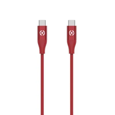 Celly Cavo da USB-C a USB-C Power Delivery 60 W 1.5 m Red