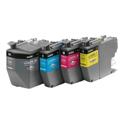 Brother LC422XL Pack Ink Jet Confezione da 4 Nero, Giallo, Ciano, Magenta per Brother MFC-J5340DW, MFC-J5345DW, MFC-J5740DW, MFC-J6540DW, MFC-J6940DW