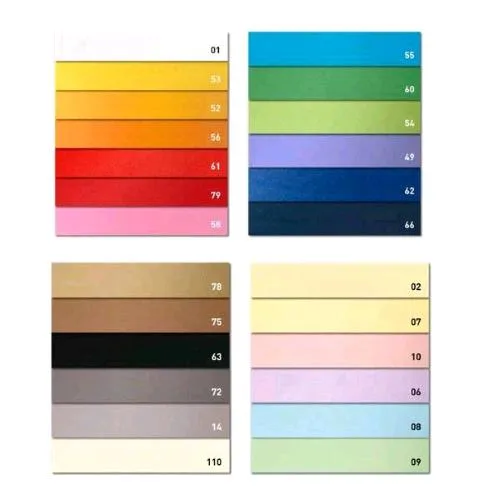 Cartotecnica Favini Bristol Color 200 Cartoncni Colorati 200g 70X100 cm Azzurro Conf 10 Pz.