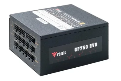 ITEK GF750 Evo Alimentatore ATX 750W 80PLUS Gold Modulare Ventola FDB 12cm Condensatori Giapponesi Black