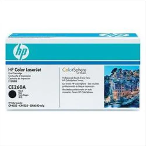 HP 647A Toner Nero per Color Laserjet CP4025N-DN-4525N-XH-CM4540 MFP-4540F MFP-CP4525DN-CM4540FSKM MFP Garanzia Italia (CE260A)