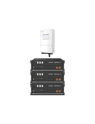 Sistema di accumulo monofase inverter 5kW Solis accumulo litio 14.4kWh Pylontech US5000