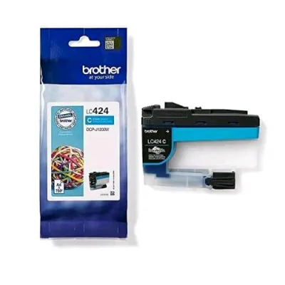 Brother LC424C Cartuccia Ink-Jet Ciano a Resa Standard per Stampante DCPJ1200W 750 Pagine