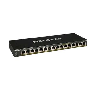 Netgear GS316PP Switch 16 Porte Gigabit Ethernet (10/100/1000) Supporto Power Over Ethernet (POE)