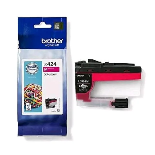 Brother LC424M Cartuccia Ink-Jet Magenta a Resa Standard per Stampante DCPJ1200W 750 Pagine