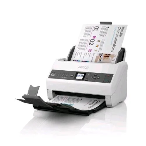 Epson Workforce DS-730N Scanner Documenti Display LCD 1.44" A4 600X600 DPI Ready Scan LED Scansione in Rete Stand-Alone Bianco Grigio