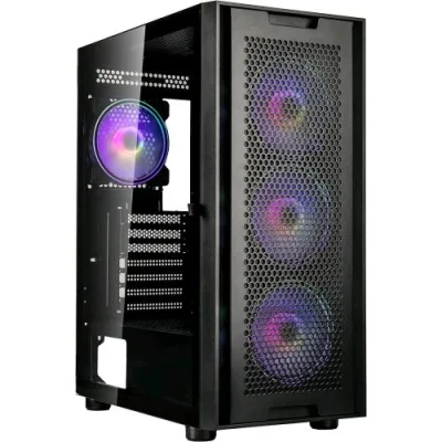 Kolink Observatory Duo ARGB Midi Tower Gaming Pannello Laterale in Vetro Temperato Minitx/Matx/ATX/E-ATX Nero