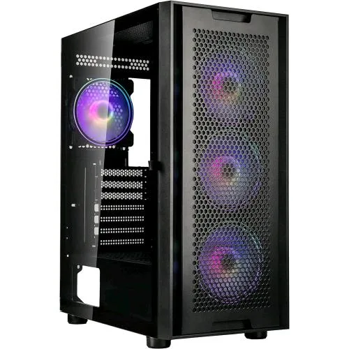Kolink Observatory Duo ARGB Midi Tower Gaming Pannello Laterale in Vetro Temperato Minitx/Matx/ATX/E-ATX Nero