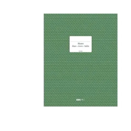 Edipro Registro Dare Avere Saldo 310X245 mm 96 Pagine Conf 5 Pz.