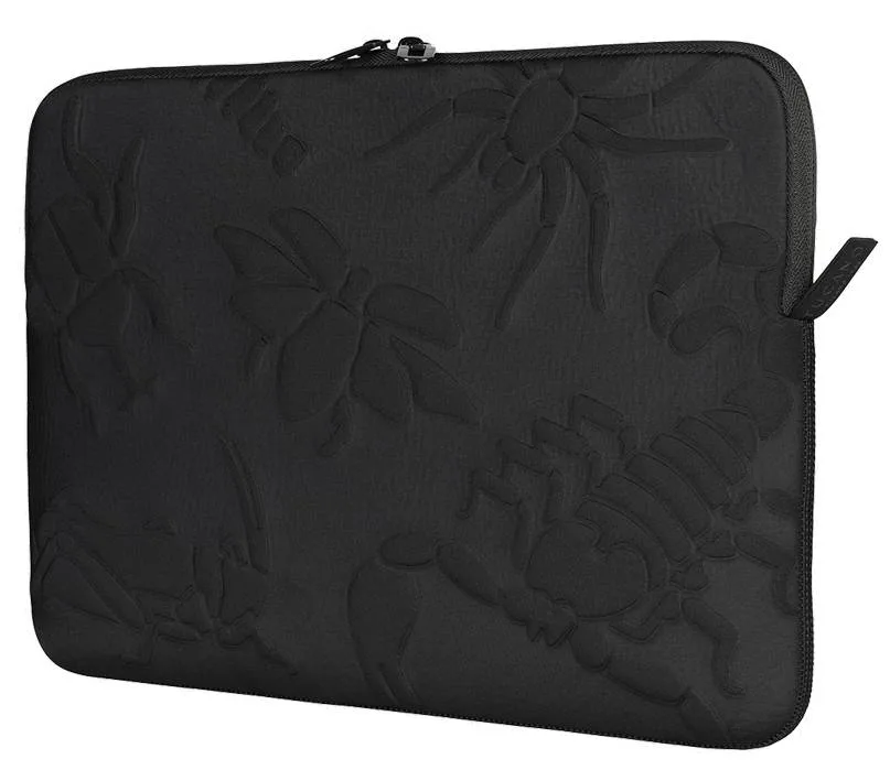 CUSTODIA RILIEVO SLEEVE MBA15 NERO INSETTI MACBOOK AIR 15 E NB14 TUCAN