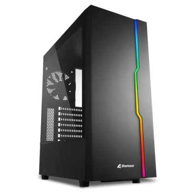 Sharkoon RGB Slider Midi Tower ATX Gaming in Vetro Temperato