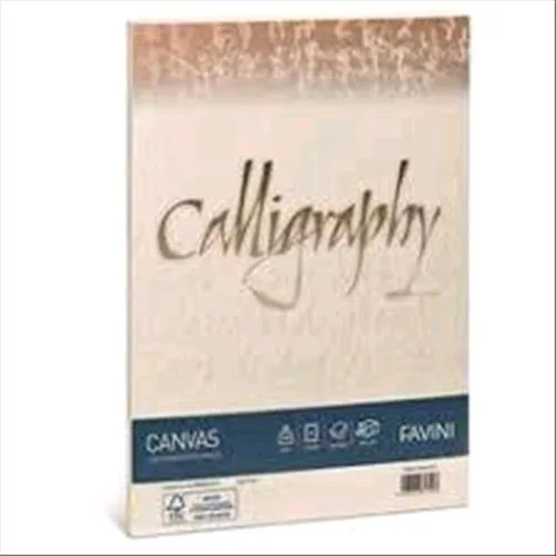 Cartotecnica Favini Canvas 25 Buste 12X18 100 g Colore Avorio