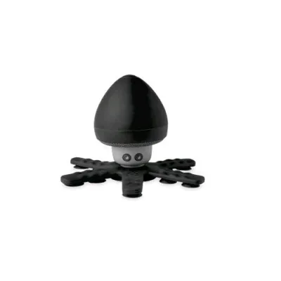 Celly Squiddy Diffusore Wireless con 6 Tentacoli Flessibili Dotati di 13 Ventose Resistente All'acqua 3 W Nero