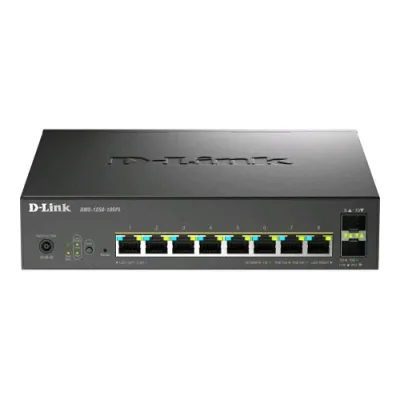 D-Link DMS-1250-10SPL SWITCH GESTITO L2+ - 2 x 10/100/1000/2.5G (PoE++) + 6 x 10/100/1000/2.5G (PoE+) + 2 x 10 Gigabit SFP+ PoE++ (120 W) DESKTOP
