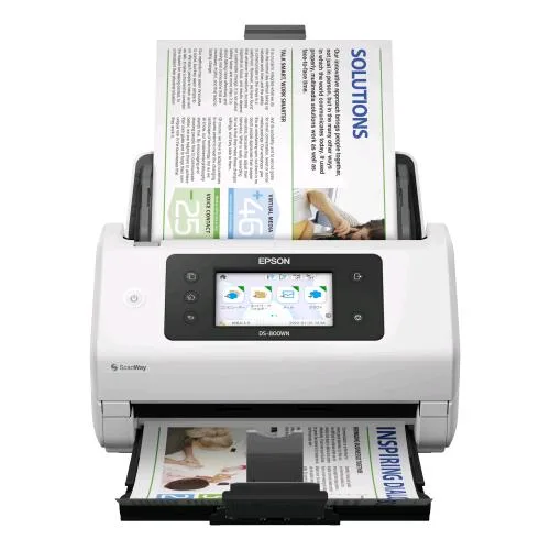 Epson Workforce DS-800WN Scanner A4 Wi-Fi Display Touch 4.2" USB LAN 50PPM 8.000 Pagine Giornaliere 600 x 600 DPI Bianco