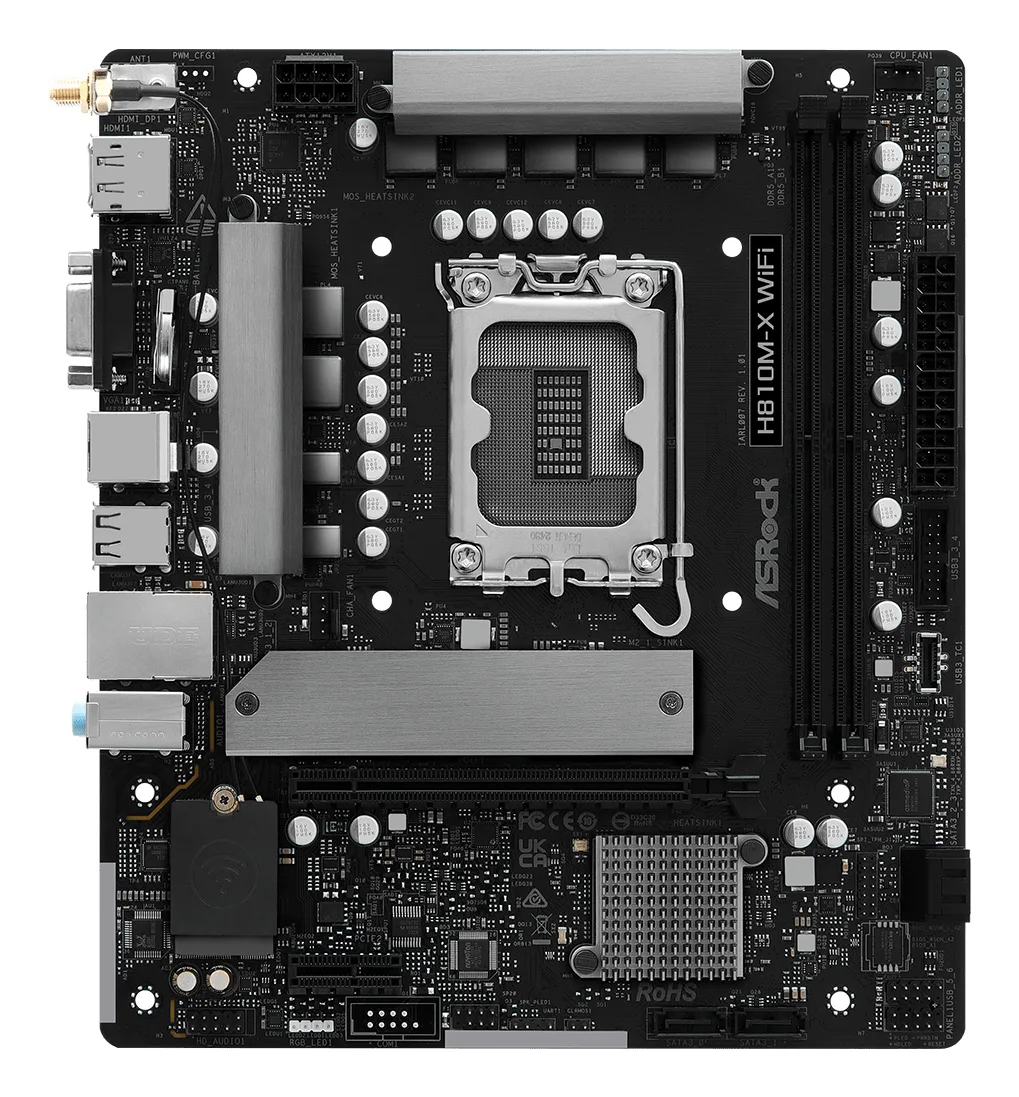 MB ASROCK H810M-X WIFI DDR5 ST1851