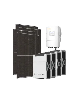 Kit fotovoltaico trifase 8190W inverter 8kW LV Solis litio 20.88kWh Weco EVO 5k3