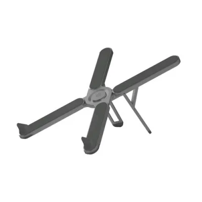 Celly Stand in Alluminio per Notebook fino a 16" 7 Livelli di Inclinazione Pieghevole Borsa di Protezione Inclusa