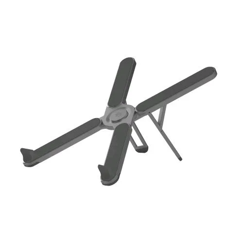 Celly Stand in Alluminio per Notebook fino a 16" 7 Livelli di Inclinazione Pieghevole Borsa di Protezione Inclusa