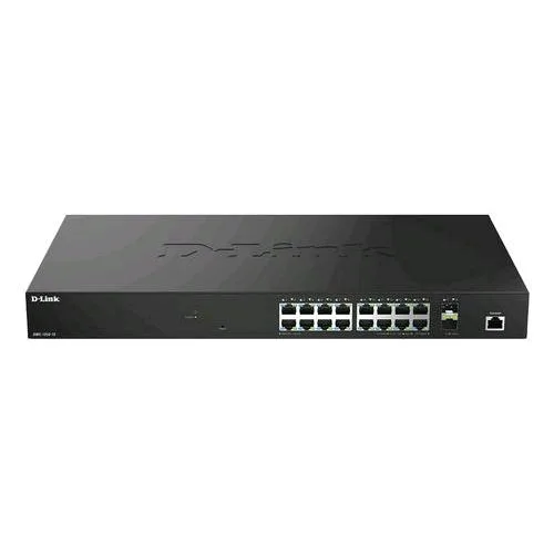 D-Link DMS-1250-18 Switch di Rete Gestito L2+ 18 Porte - 16 x 10/100/1000/2.5G + 2 x 10 Gigabit SFP+ Desktop