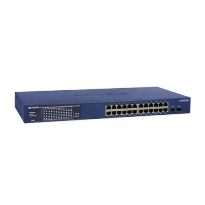 Netgear GS724TPP-300EUS Switch Gestito 24 Porte Gigabit (10/100/1000) POE+ + 2 SFP (POE+ 380 W) Montabile a Rack