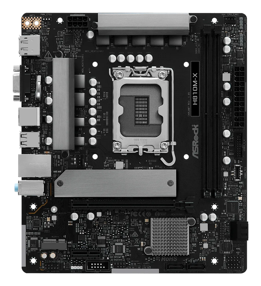 MB ASROCK H810M-X DDR5 ST1851