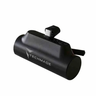 Techmade TM-Pbwear Powerbank 4500mAh USB-C con Stand di Appoggio Nero
