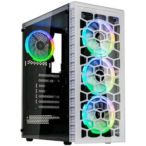 Kolink Observatory Lite ARGB Midi Tower Vetro Temperato Mini Itx/Matx/ATX Bianco