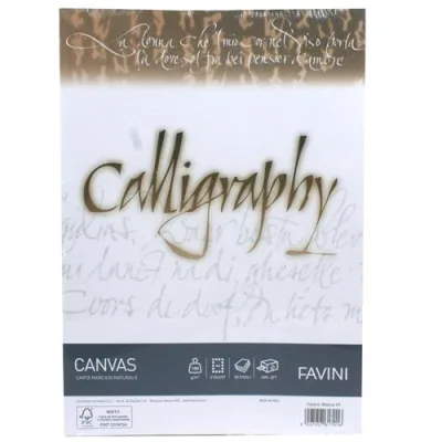 Cartotecnica Favini Canvas 50 Fogli A4 100 g Colore Bianco