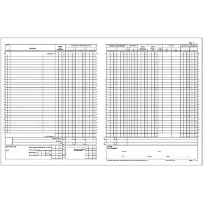 Edipro Registro Iva Corrispettivi 310X245MM 15 Fogli Numerati Conf 20 Pz.