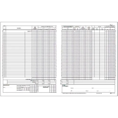 Edipro Registro Iva Corrispettivi 310X245MM 15 Fogli Numerati Conf 20 Pz.
