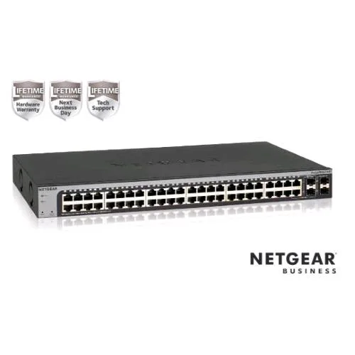 Netgear GS748T-600EUS Switch 48 Porte Gigabit - 2 Porte 1GB SFP Dedicate -2 Porte 1GB Condivise