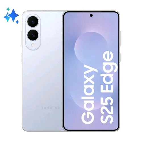 Samsung S937 Galaxy S25 Edge 5G Dual SIM 6.7" Octa Core 512GB RAM 12GB Italia Titanium Icyblue