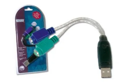 Digitus Adattatore USB Tipo a / PS2 per Mouse e Tastiera