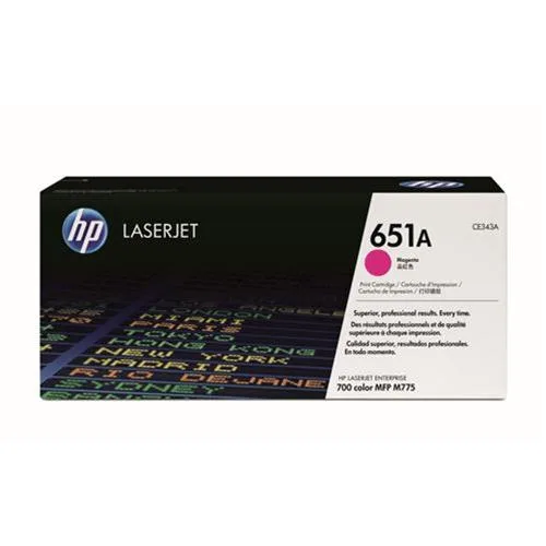 HP 651A M Toner Magenta 16.00 Pagine