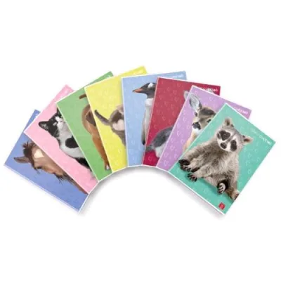 Pigna Dolci Cuccioli Maxi Quaderno Punto Metallico 80 g A4 42 Fogli a Righe 0B 8 Soggetti Assortiti Conf 10 Pz.